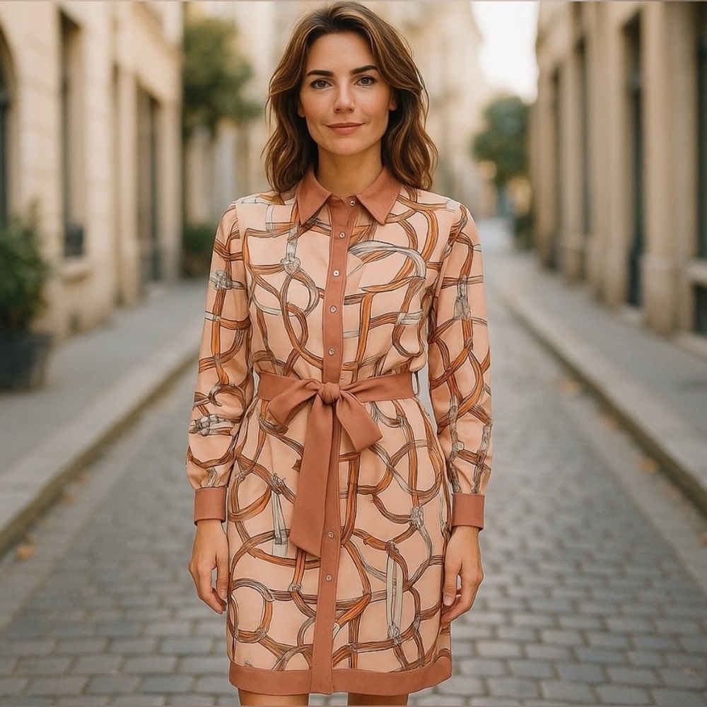 🤩 Vintage Gucci Equestrian Shirt Dress
